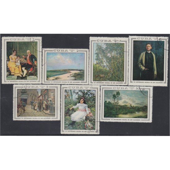 Cuba 1255/61 1968 150 Aniversario de la escuela de pintura San Alejandro usados Cuba 1255/61 1968 150 Aniversario de la escuela de pintura San Alejandro usados
