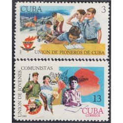 Cuba 1269/70 1969 Unión de jóvenes comunistas UJC MH Cuba 1269/70 1969 Unión de jóvenes comunistas UJC MH