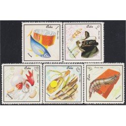 Cuba 1212/16 1968 Productos Nacionales MH Cuba 1212/16 1968 Productos Nacionales MH
