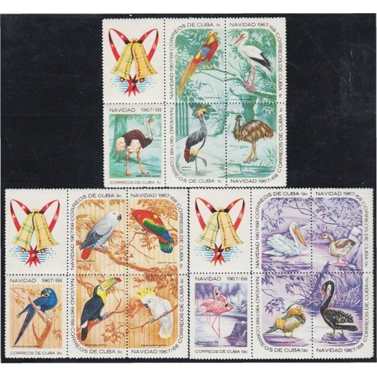 Cuba 1186/00 1967 Pájaros Birds Navidad Christmas MH Cuba 1186/00 1967 Pájaros Birds Navidad Christmas MH