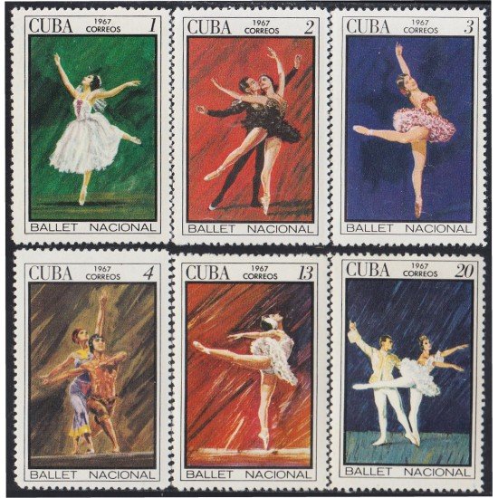 Cuba 1116/21 1967 Ballet Nacional de Cuba MH Cuba 1116/21 1967 Ballet Nacional de Cuba MH