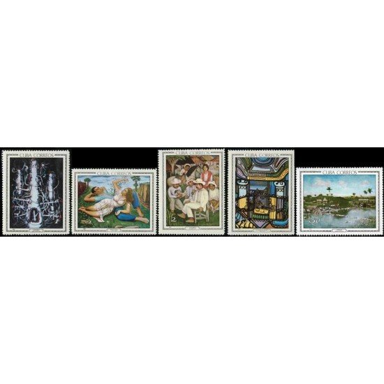 Cuba 1086/90 1967 Obras de Arte del Museo Nacional MH