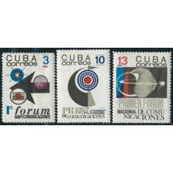 Cuba 1075/77 1966 Forum Nacional de Comunicaciones MH Cuba 1075/77 1966 Forum Nacional de Comunicaciones MH