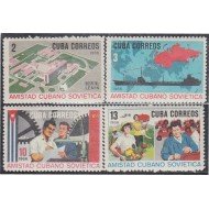 Cuba 1036/39 1966 Amistad Cubano Soviética MNH