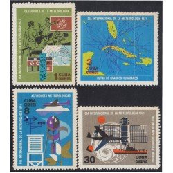 Cuba 1469/72 1971 Día Internacional de la Meteorología MNH Cuba 1469/72 1971 Día Internacional de la Meteorología MNH