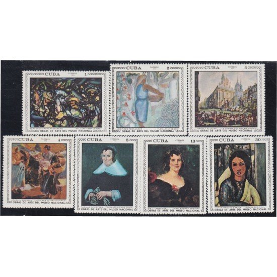 Cuba 1418/24 1970 Obras de Arte del Museo Nacional MNH Cuba 1418/24 1970 Obras de Arte del Museo Nacional MNH