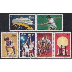 Cuba 1340/45 1969 Juegos Deportivos Nacionales usados Cuba 1340/45 1969 Juegos Deportivos Nacionales usados