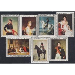 Cuba 1305/11 1969 Obras de Arte del Museo Napoleónico MNH Cuba 1305/11 1969 Obras de Arte del Museo Napoleónico MNH