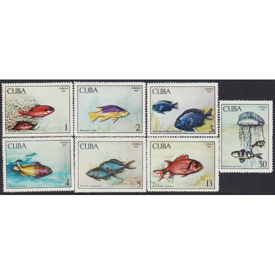 Cuba 1294/00 1969 Peces Fishes MNH