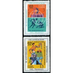 VAR1 Cuba 1282/83 1969 50 Aniversario de la Organización Internacional del Trabajo MNH VAR1 Cuba 1282/83 1969 50 Aniversario de la Organización Internacional del Trabajo MNH