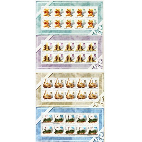 AJZ2  Alemania Germany  Nº 2088/92 Mini hojita  2002 Ajedrez  MNH