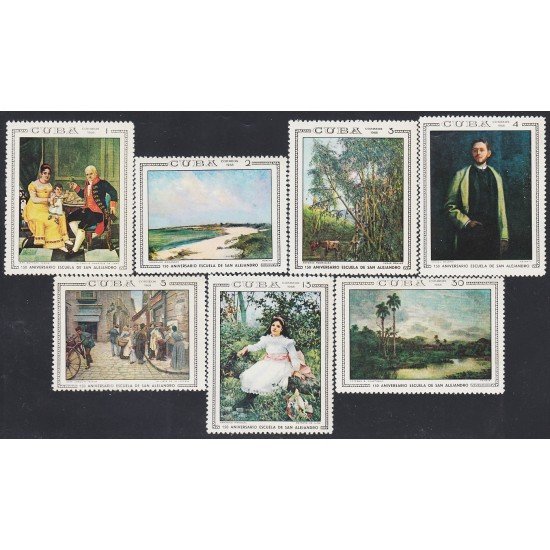 Cuba 1255/61 1968 150 Aniversario de la escuela de pintura San Alejandro MNH Cuba 1255/61 1968 150 Aniversario de la escuela de pintura San Alejandro MNH