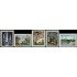 PI1/TRA1/FL1/FAU1 Cuba 1086/90 1967 Obras de Arte del Museo Nacional MNH