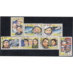 Cuba 2256/62 1981 XX Aniversario del primer hombre en el espacio cósmico usados Cuba 2256/62 1981 XX Aniversario del primer hombre en el espacio cósmico usados