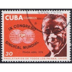 Cuba 2053 1978 IX Congreso Sindical Mundial usados Cuba 2053 1978 IX Congreso Sindical Mundial usados