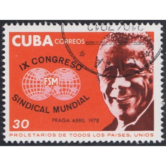 Cuba 2053 1978 IX Congreso Sindical Mundial usados Cuba 2053 1978 IX Congreso Sindical Mundial usados