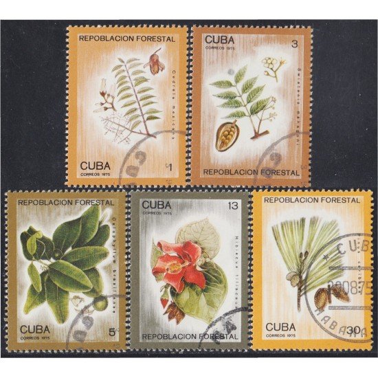 Cuba 1861/65 1975 Repoblación Forestal usados Cuba 1861/65 1975 Repoblación Forestal usados