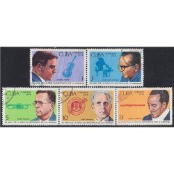 Cuba 1774/78 1974 50 Aniversario de la Orquesta Filarmónica de La Habana usados Cuba 1774/78 1974 50 Aniversario de la Orquesta Filarmónica de La Habana usados