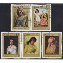 Cuba 1733/37 1974 Obras de Arte del Museo de Camaguey usados Cuba 1733/37 1974 Obras de Arte del Museo de Camaguey usados