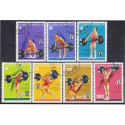 Cuba 1701/07 1973 XXVII Campeonato Mundial y Panamericano de Levantamiento de pesas usados Cuba 1701/07 1973 XXVII Campeonato Mundial y Panamericano de Levantamiento de pesas usados