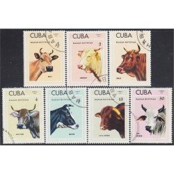 Cuba 1679/85 1973 Razas Bovinas usados Cuba 1679/85 1973 Razas Bovinas usados