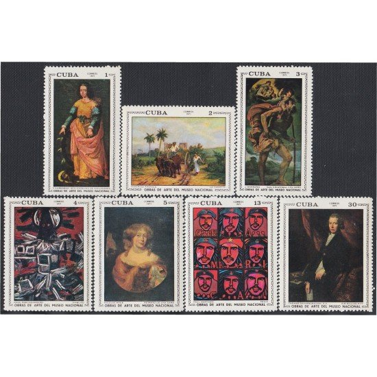 Cuba 1519/25 1971 Obras de Arte del Museo Nacional usados Cuba 1519/25 1971 Obras de Arte del Museo Nacional usados