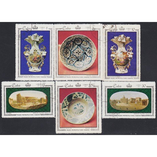 Cuba 1480/85 1971 Obras del Museo Metropolitano de La Habana usados Cuba 1480/85 1971 Obras del Museo Metropolitano de La Habana usados