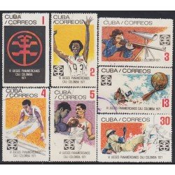 Cuba 1473/79 1971 VI Juegos Panamericanos Cali Colombia usados Cuba 1473/79 1971 VI Juegos Panamericanos Cali Colombia usados