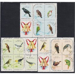 Cuba 1452/66 1970 Navidad Christmas Pájaros Birds usados Cuba 1452/66 1970 Navidad Christmas Pájaros Birds usados