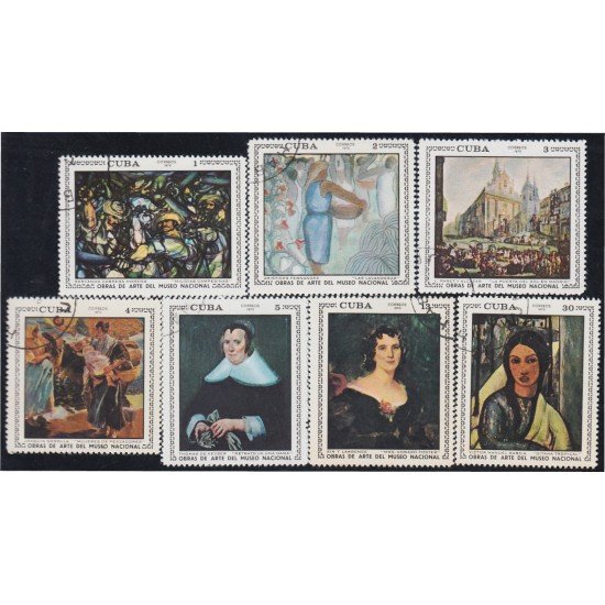 Cuba 1418/24 1970 Obras de Arte del Museo Nacional usados Cuba 1418/24 1970 Obras de Arte del Museo Nacional usados