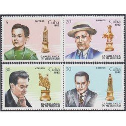 AJZ2 Cuba 2409/12 1982 José Raúl Capablanca MNH