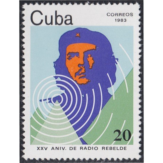 Cuba 2422 1983 XXV Aniversario de Radio Rebelde Che Guevara MNH Cuba 2422 1983 XXV Aniversario de Radio Rebelde Che Guevara MNH