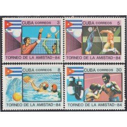 Cuba 2566/69 1984 Deportes Torneo de la amistad MH Cuba 2566/69 1984 Deportes Torneo de la amistad MH