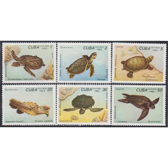 Cuba 2462/67 1983 Fauna Marina Tortugas MH Cuba 2462/67 1983 Fauna Marina Tortugas MH