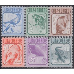 Cuba 2316/21 1981 Animales Almiquí Manatí Catey Cocodrilo MH Cuba 2316/21 1981 Animales Almiquí Manatí Catey Cocodrilo MH