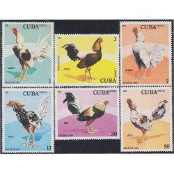 Cuba 2268/73 1981 Gallos roosters MH Cuba 2268/73 1981 Gallos roosters MH