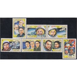 Cuba 2256/62 1981 XX Aniversario del primer hombre en el espacio cósmico MH Cuba 2256/62 1981 XX Aniversario del primer hombre en el espacio cósmico MH
