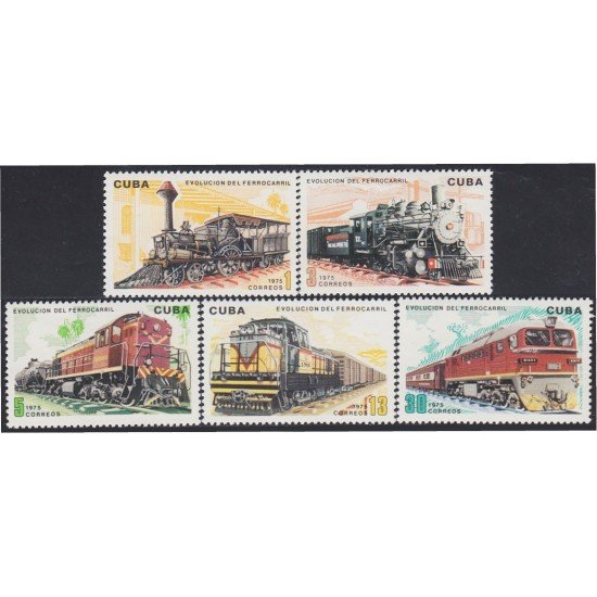 Cuba 1880/84 Evolución del Ferrocarril MH Cuba 1880/84 Evolución del Ferrocarril MH
