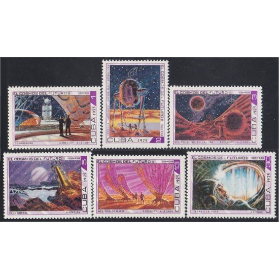 Cuba 1836/41 1975 El cosmos del futuro II MH Cuba 1836/41 1975 El cosmos del futuro II MH