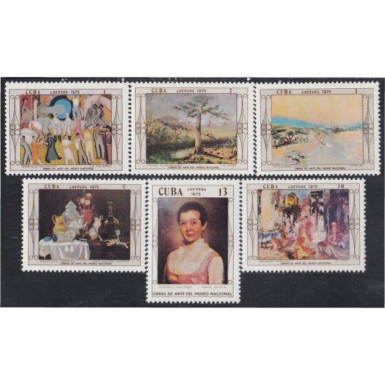 Cuba 1820/25 1975 Obras de Arte del Museo Nacional MH Cuba 1820/25 1975 Obras de Arte del Museo Nacional MH