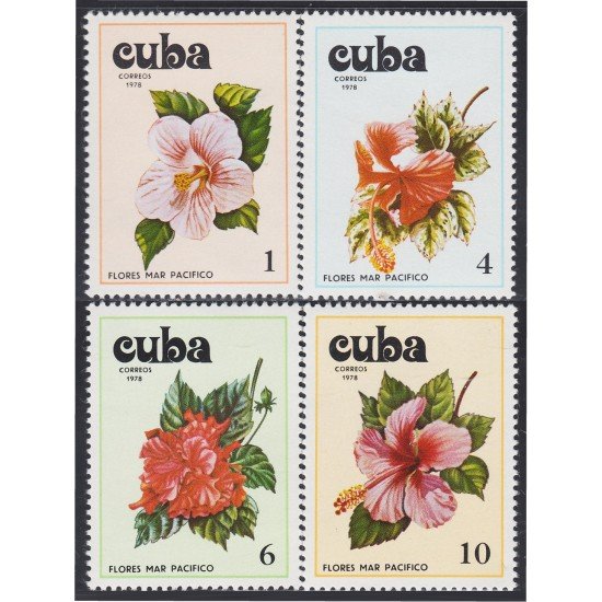 Cuba 2086/89 1978 Flores Marpacífico Flowers MNH Cuba 2086/89 1978 Flores Marpacífico Flowers MNH
