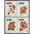 Cuba 2086/89 1978 Flores Marpacífico Flowers MNH