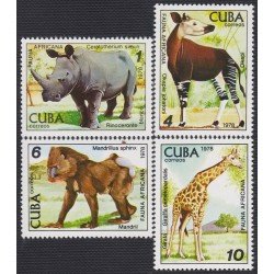 Cuba 2081/84 1978 Animales del Zoo de La Habana Fauna Africana MNH Cuba 2081/84 1978 Animales del Zoo de La Habana Fauna Africana MNH