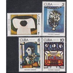Cuba 2077/80 1978 Pintora Amelia Pelaez Su obra MH Cuba 2077/80 1978 Pintora Amelia Pelaez Su obra MH