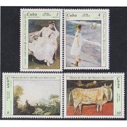 Cuba 2041/44 1978 Obras de Arte del Museo Nacional MNH Cuba 2041/44 1978 Obras de Arte del Museo Nacional MNH
