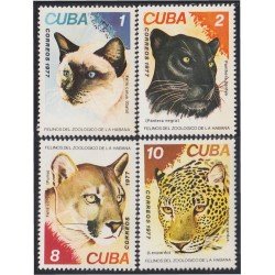 Cuba 2033/36 1977 Felinos del Zoo de La Habana Cats MNH Cuba 2033/36 1977 Felinos del Zoo de La Habana Cats MNH