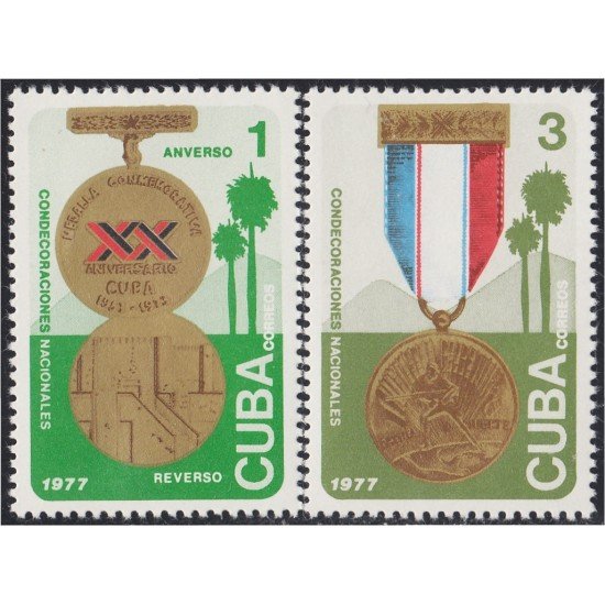Cuba 2016/17 1977 Condecoraciones Nacionales MNH