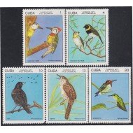 Cuba 1987/91 1977 Aves Endémicas Pájaros Birds MNH