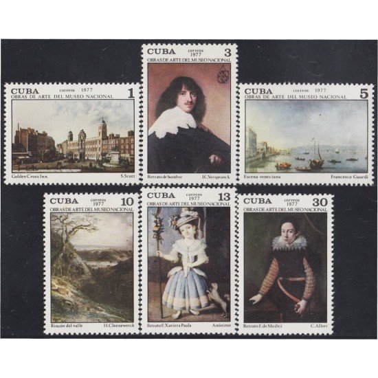 Cuba 1981/86 1977 Obras de Arte del Museo Nacional MNH Cuba 1981/86 1977 Obras de Arte del Museo Nacional MNH
