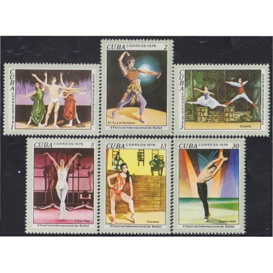 Cuba 1963/68 1976 V Festival Internacional de Ballet MNH Cuba 1963/68 1976 V Festival Internacional de Ballet MNH